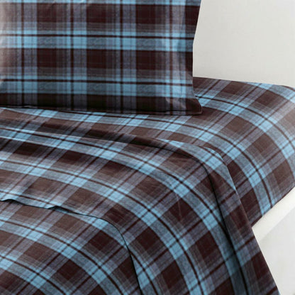 Set di biancheria da letto Singolo extra- XL a quadri classici per dormitorio - image 3