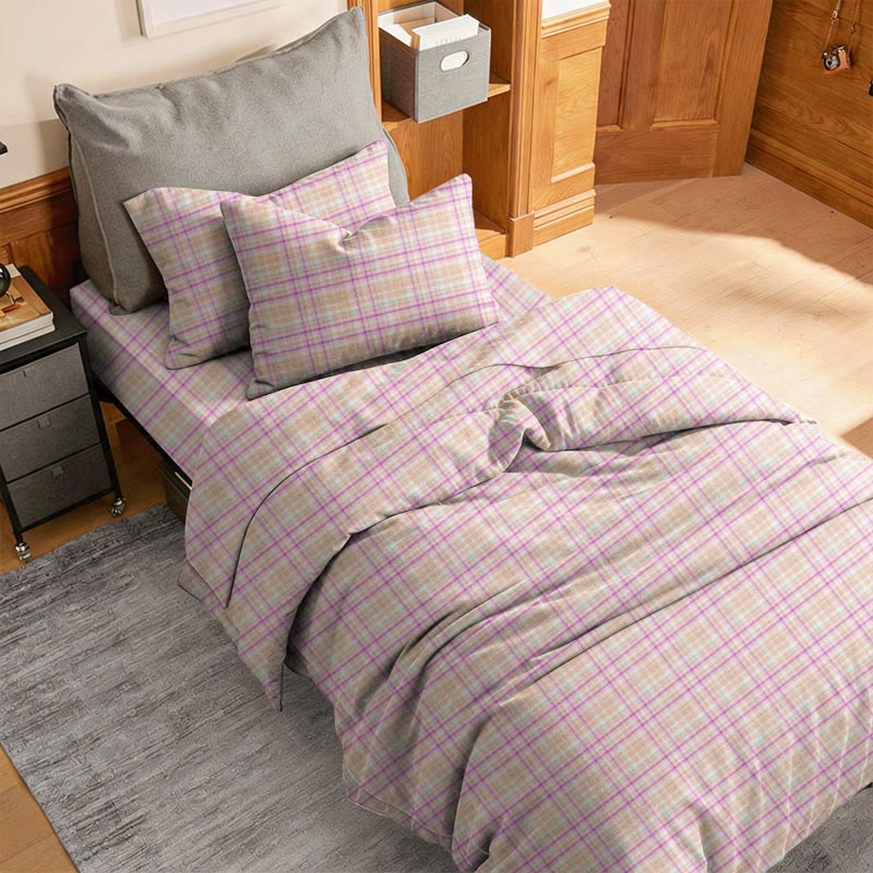 Set di biancheria da letto matrimoniale extra-large a Singolo viola XL per dormitorio - image 2