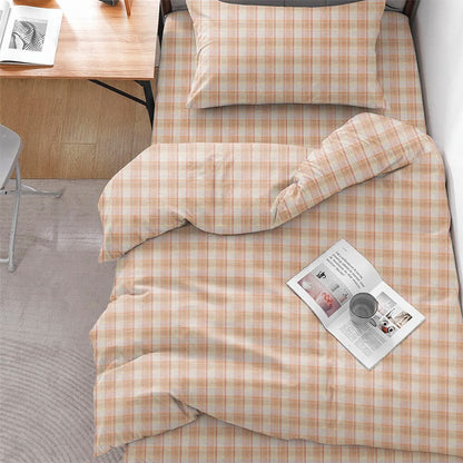 Set di biancheria da letto Singolo XL a quadretti pastello - image 13