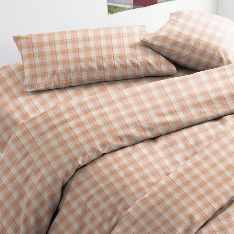 Set di biancheria da letto Singolo XL a quadretti pastello - image 15