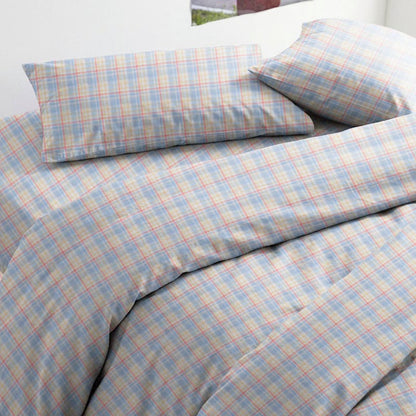 Set di biancheria da letto Singolo XL a quadretti pastello - image 3