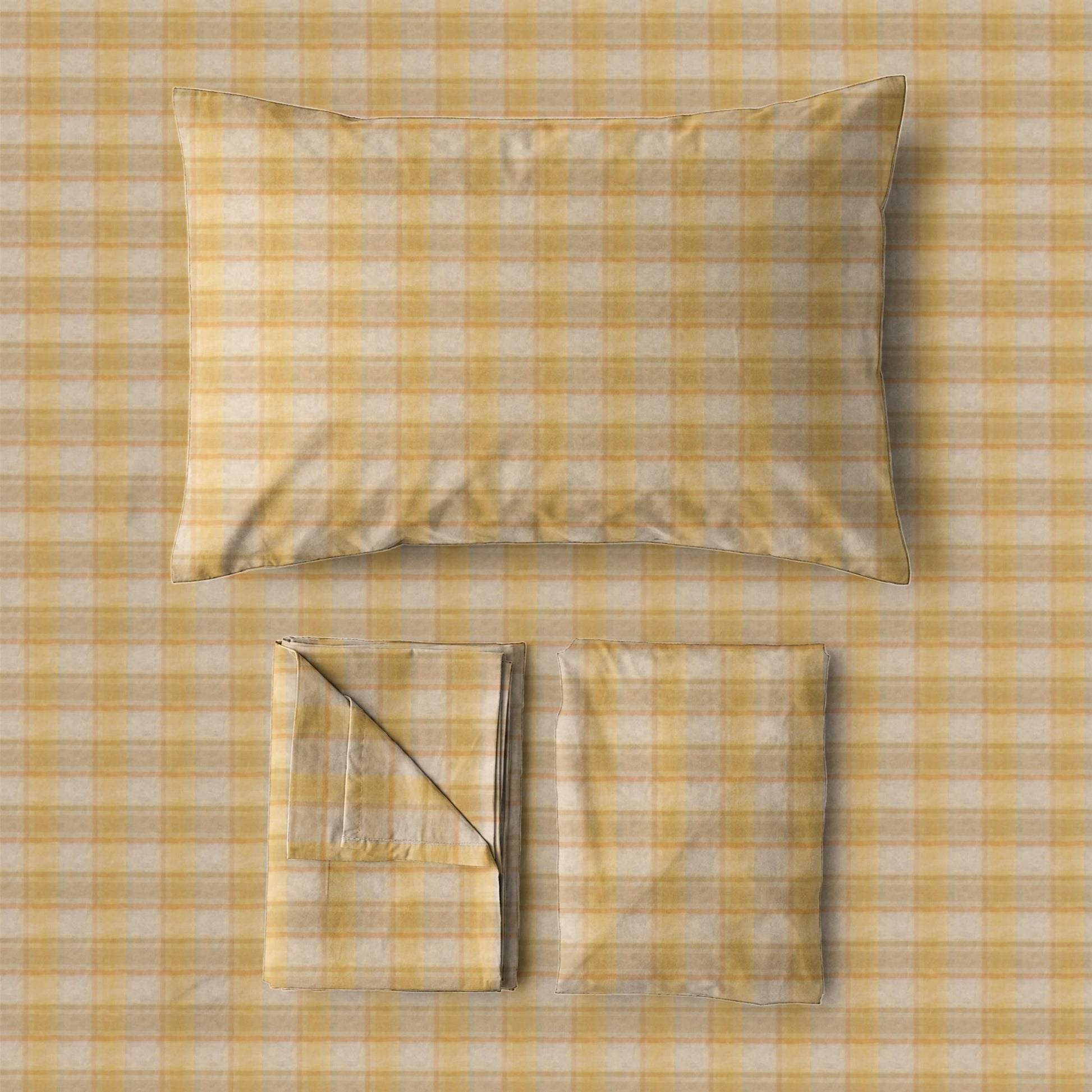 Set di biancheria da letto Singolo XL a quadretti pastello - image 11