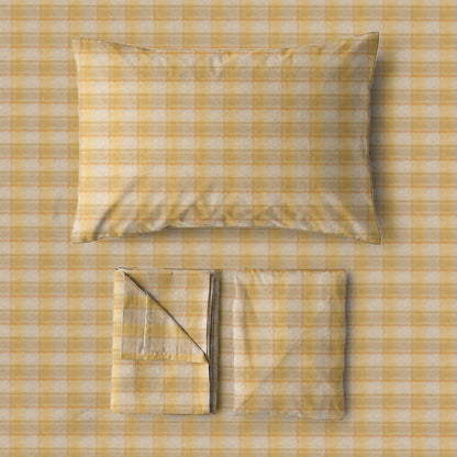 Set di biancheria da letto Singolo XL a quadretti pastello - image 11