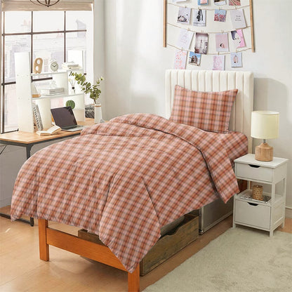 Set di biancheria da letto Singolo - XL a quadri stile cottage per dormitorio - image 2