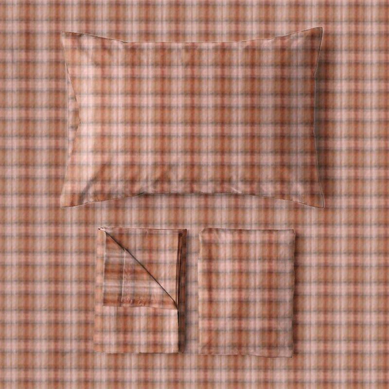 Set di biancheria da letto Singolo - XL a quadri stile cottage per dormitorio - image 5