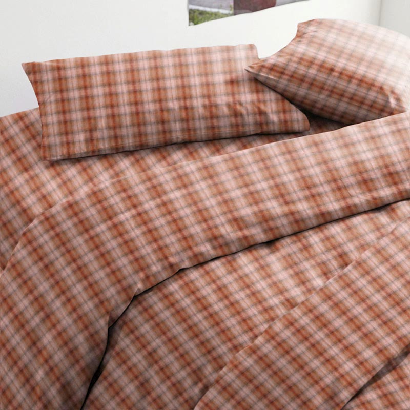 Set di biancheria da letto Singolo - XL a quadri stile cottage per dormitorio - image 3