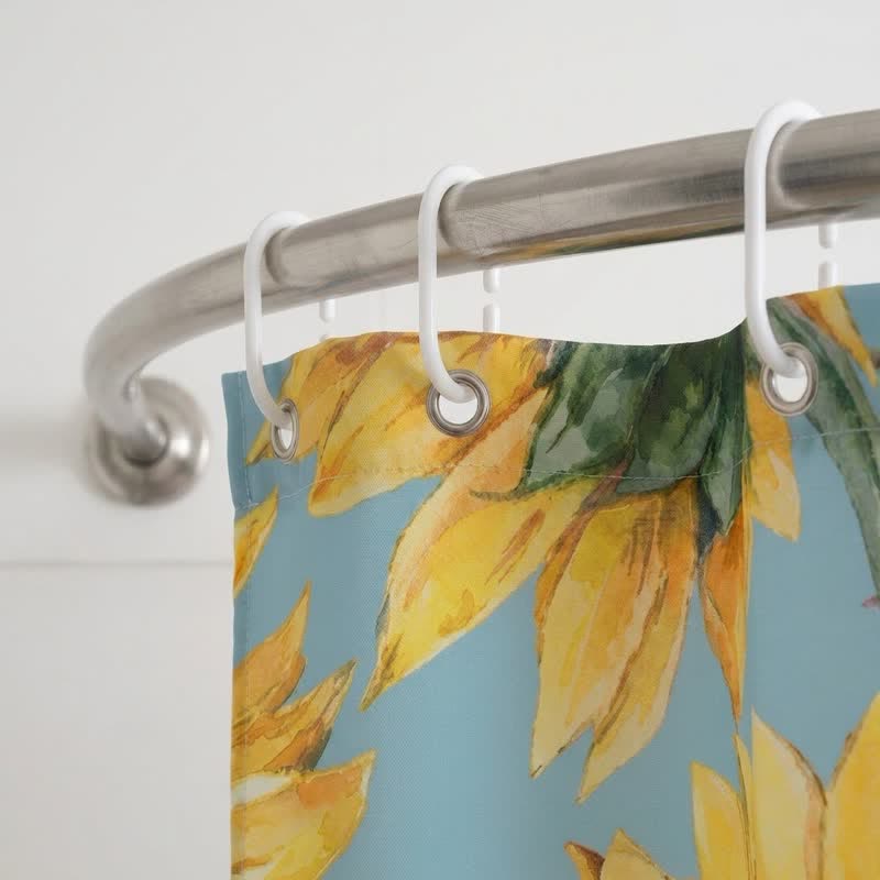 Tenda da doccia impermeabile con girasoli nordici - image 2