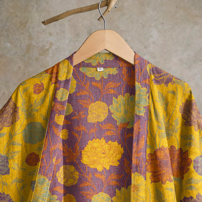 Accappatoio vintage in cotone con stampa floreale - image 22