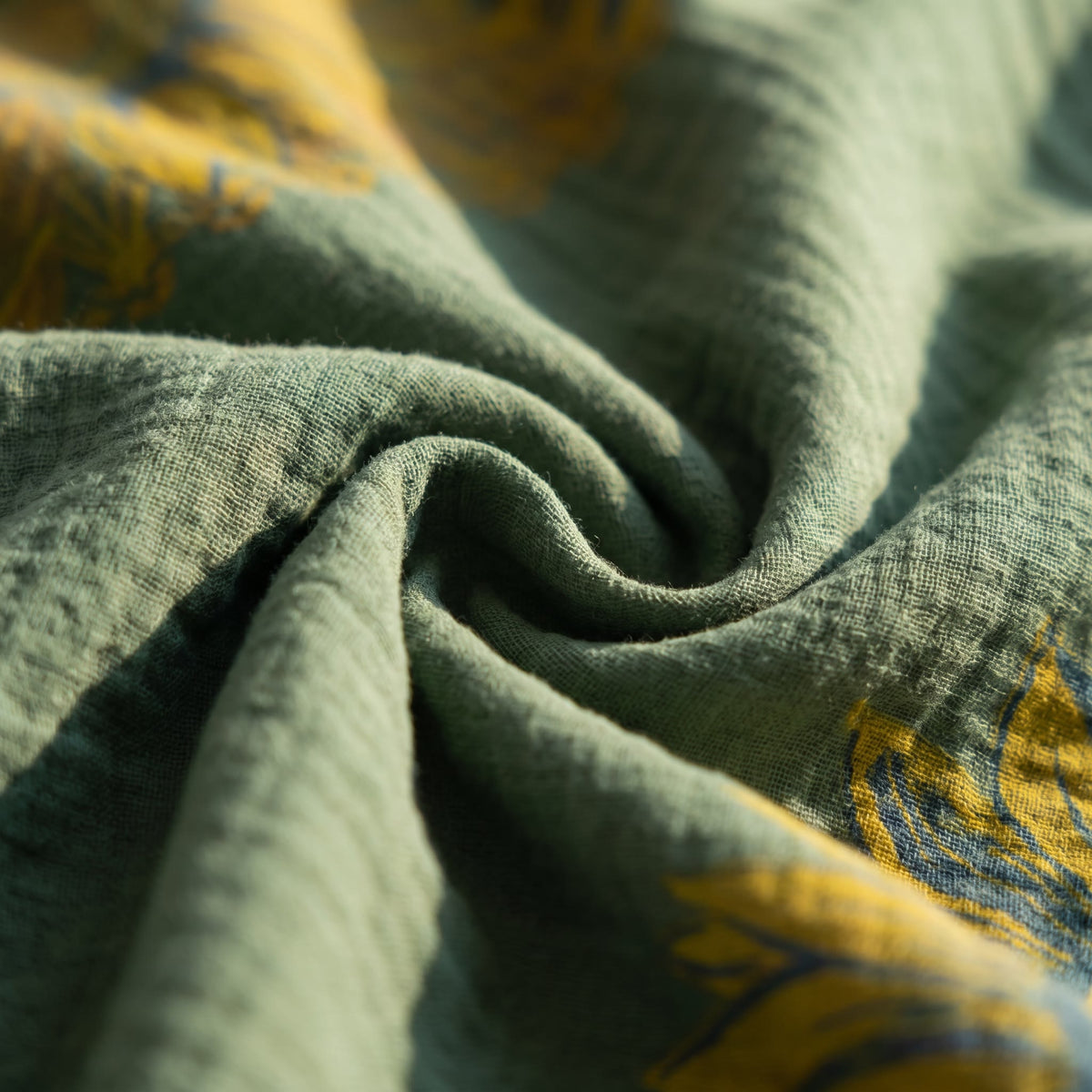 Set di biancheria da letto vintage in garza di cotone con motivo girasoli - image 28