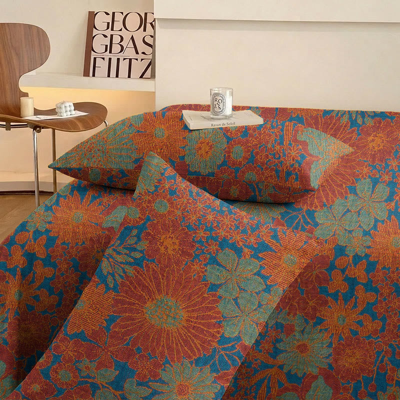 Set di biancheria da letto in garza di cotone con stampa floreale retrò - image 6