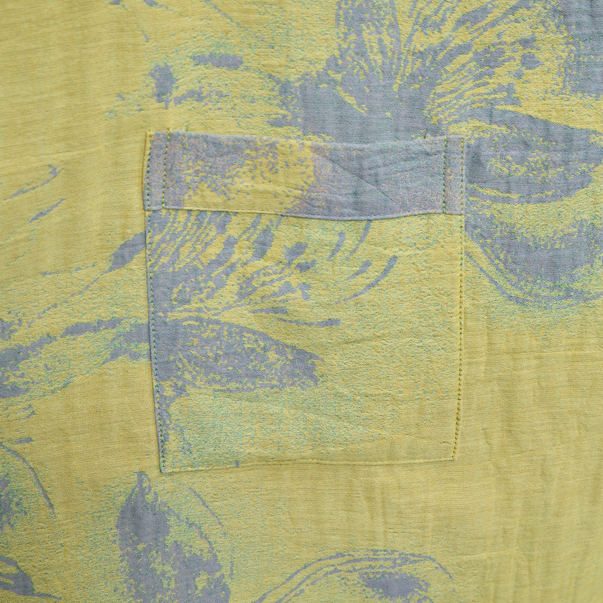 Kimono accappatoio in garza di cotone azzurro - image 5