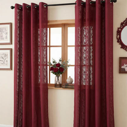 Tenda a righe verticali con occhielli, filtrante luce. - image 12