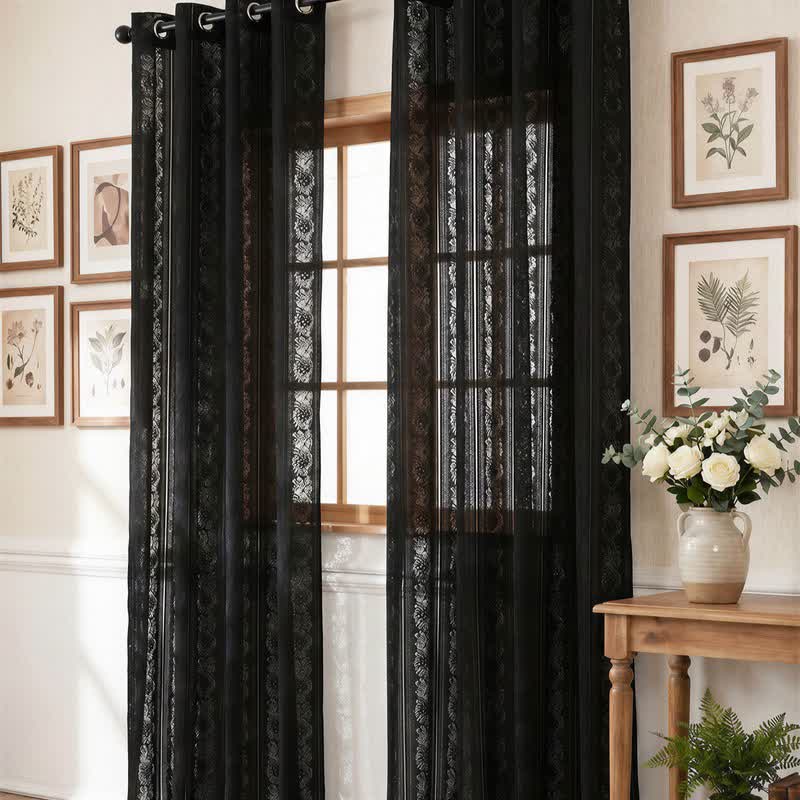 Tenda a righe verticali con occhielli, filtrante luce. - image 10