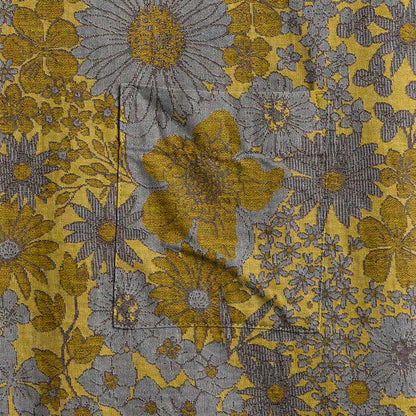 Accappatoio in cotone con stampa floreale retrò dai toni tenui. - image 9