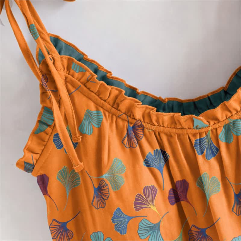 Set pigiama Ginkgo composto da top e pantaloni. - image 8