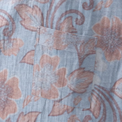 Kimono in cotone con stampa floreale retrò - image 11