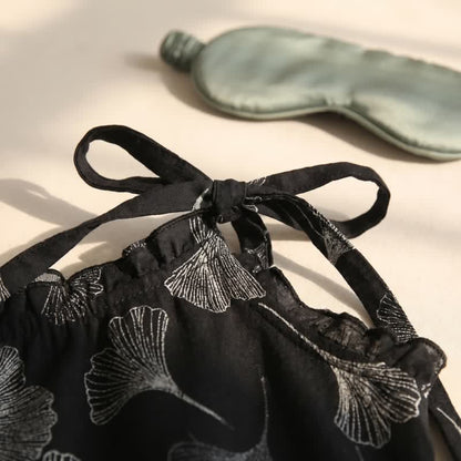 Completo da casa in cotone con foglie di ginkgo vintage - image 6