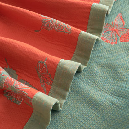 Elegante trapunta in cotone con stampa a farfalle - image 12