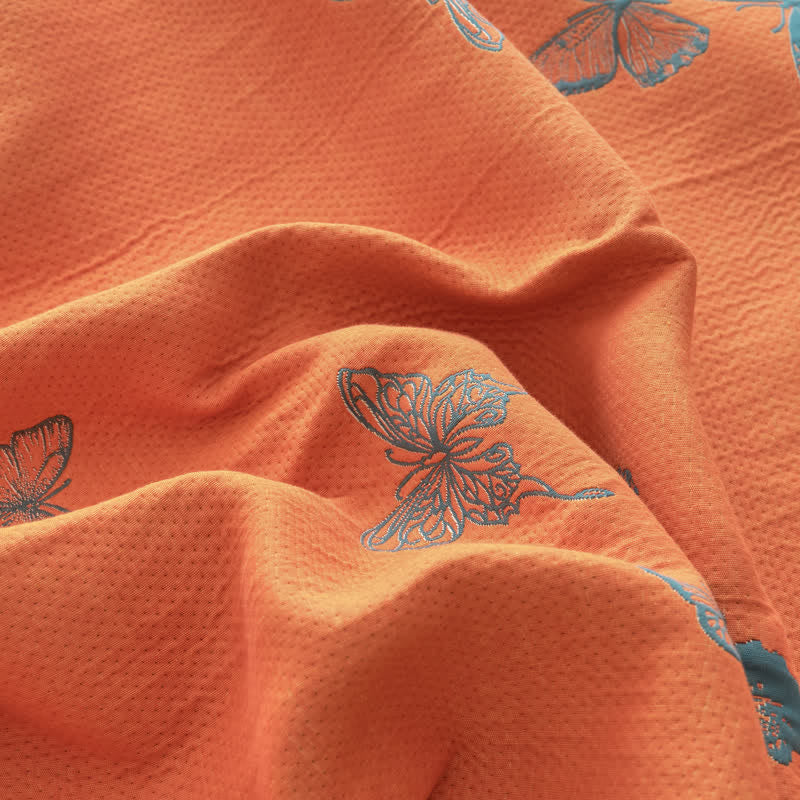 Elegante trapunta in cotone con stampa a farfalle - image 27