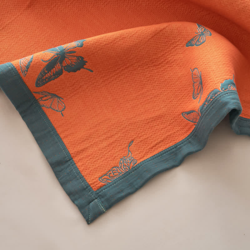 Elegante trapunta in cotone con stampa a farfalle - image 25