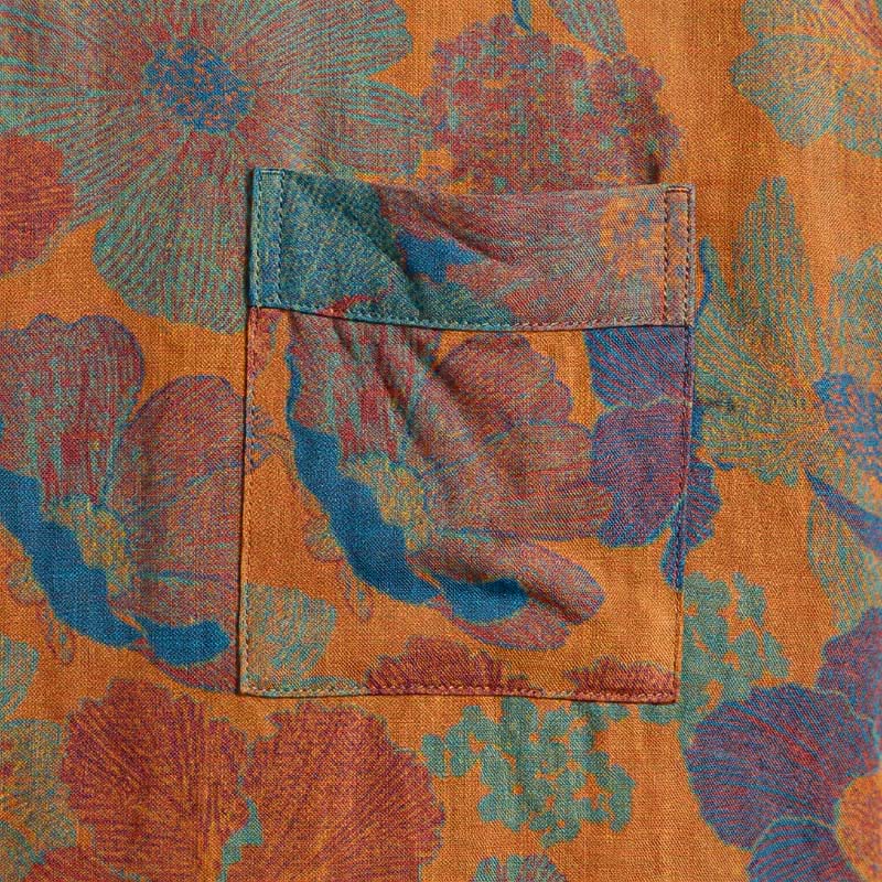 Kimono vintage in cotone con motivo floreale - image 4