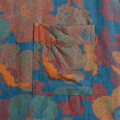 Kimono vintage in cotone con motivo floreale - image 9