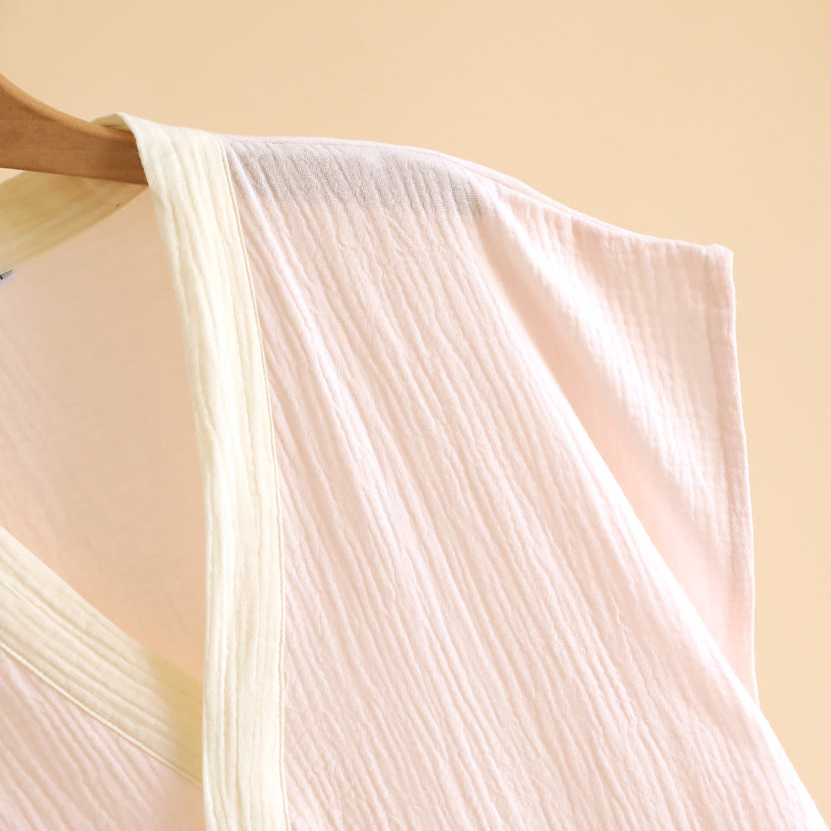 Kimono avvolgente minimalista in cotone per la casa - image 7