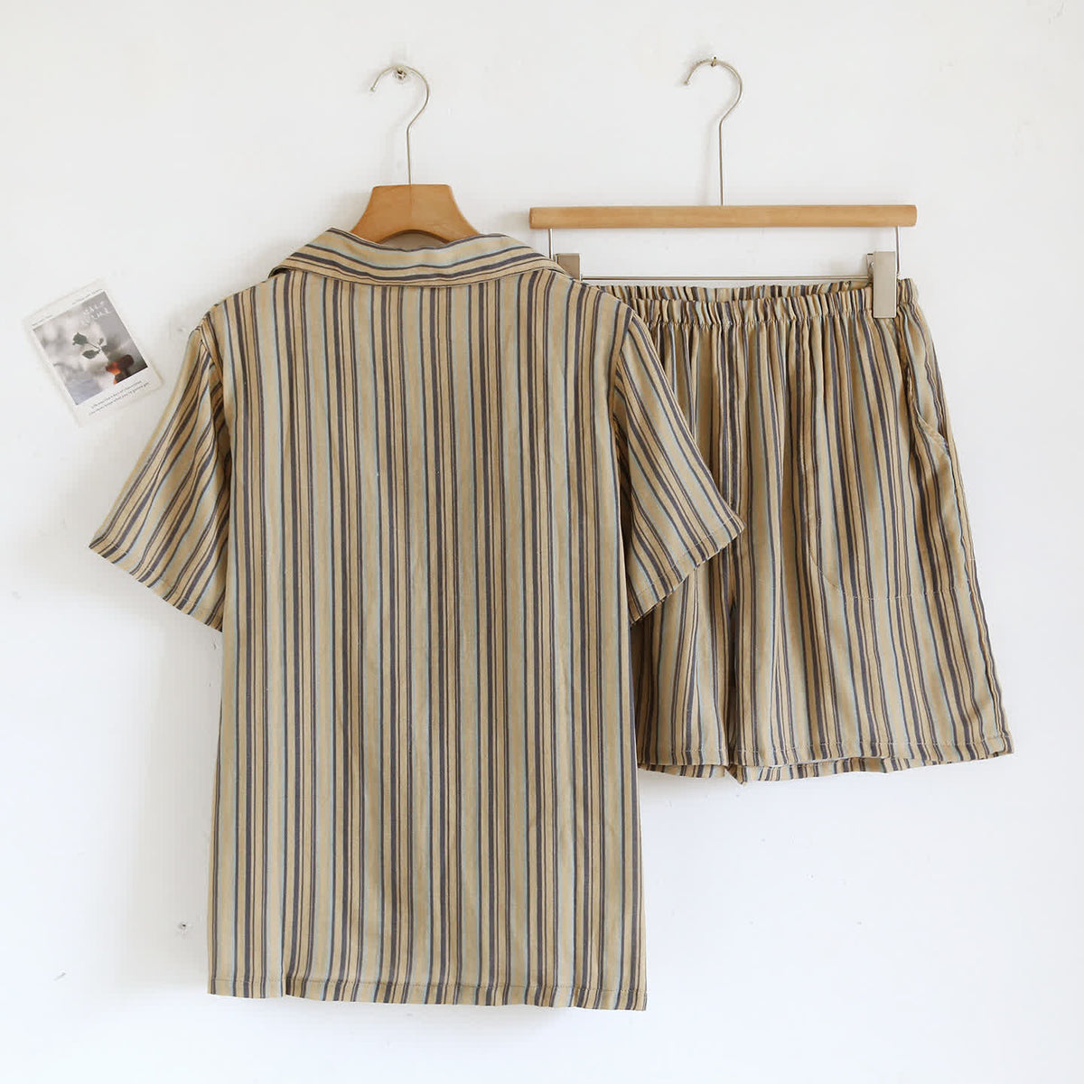 Completo da casa in cotone a righe stile vintage - image 1