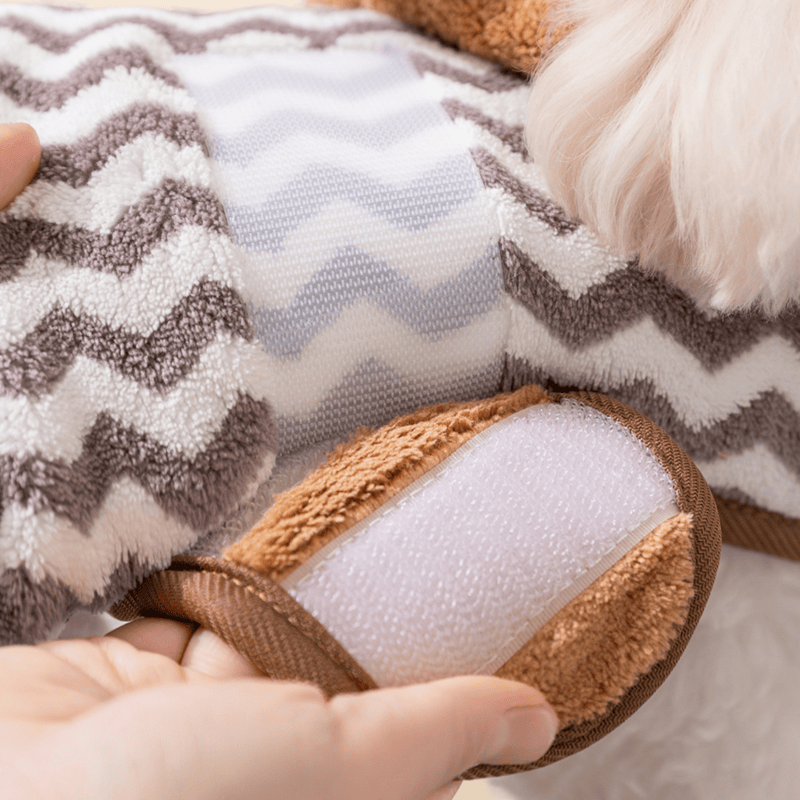 Accappatoio per cani con orecchie da orso grigio - image 3