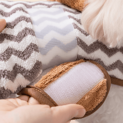 Accappatoio per cani con orecchie da orso grigio - image 3