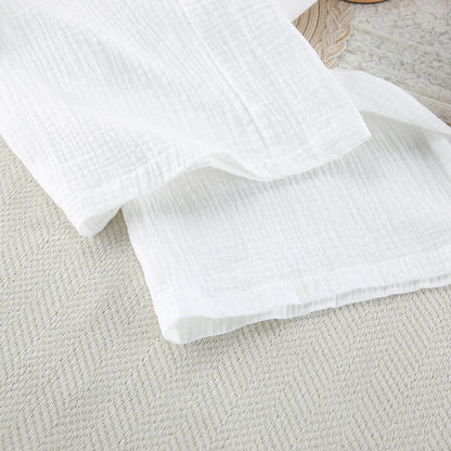 Completo da casa casual in cotone con fiocco sul davanti - image 11