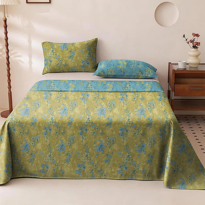 Copriletto reversibile in cotone con stampa floreale vintage - image 4