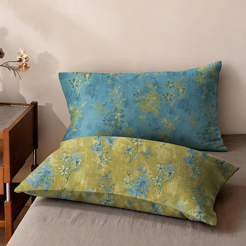 Copriletto reversibile in cotone con stampa floreale vintage - image 7