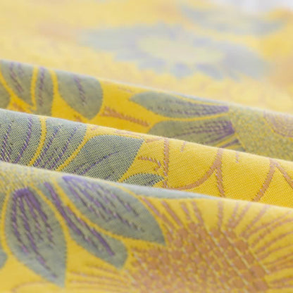Coperta in garza di cotone con motivo girasoli in stile retrò - image 13