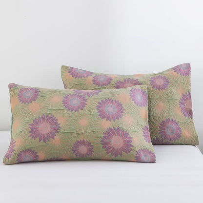 Coperta in garza di cotone con motivo girasoli in stile retrò - image 36