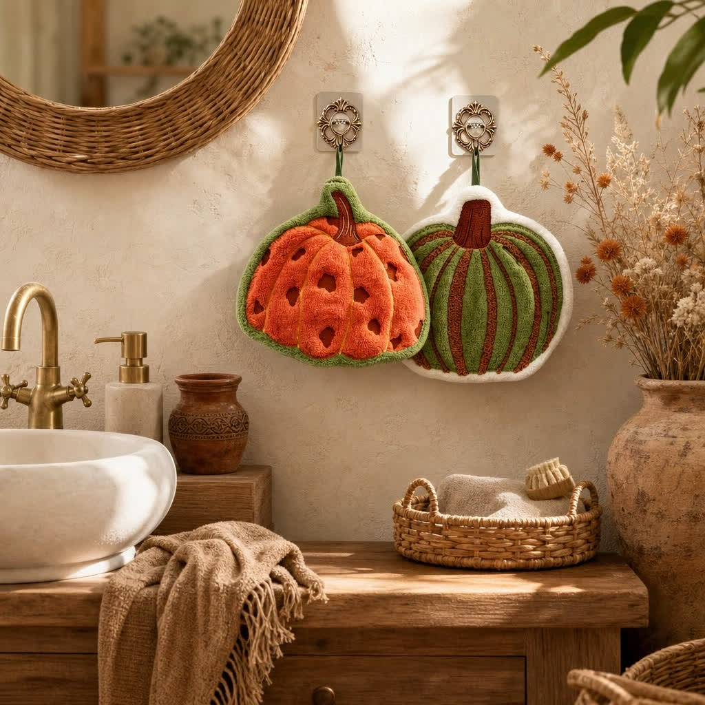 Asciugamano a forma di zucca ad asciugatura rapida - image 1