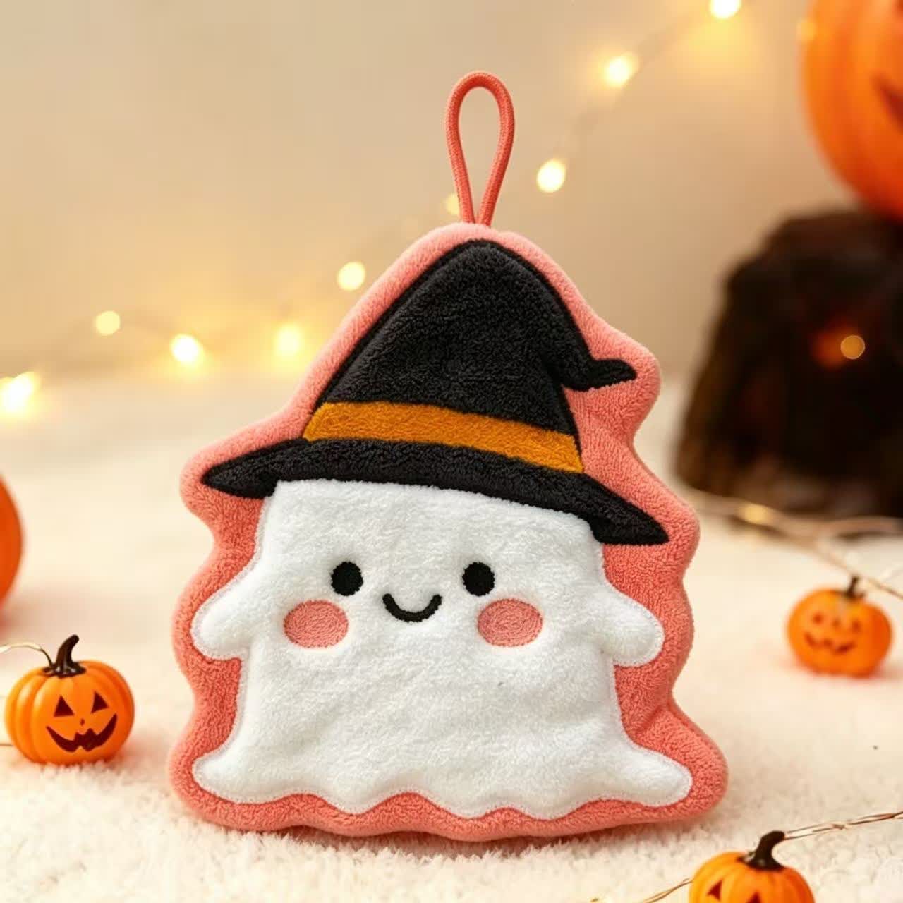Asciugamano da appendere in pile per Halloween - Fantasma - 5 pezzi - image 2