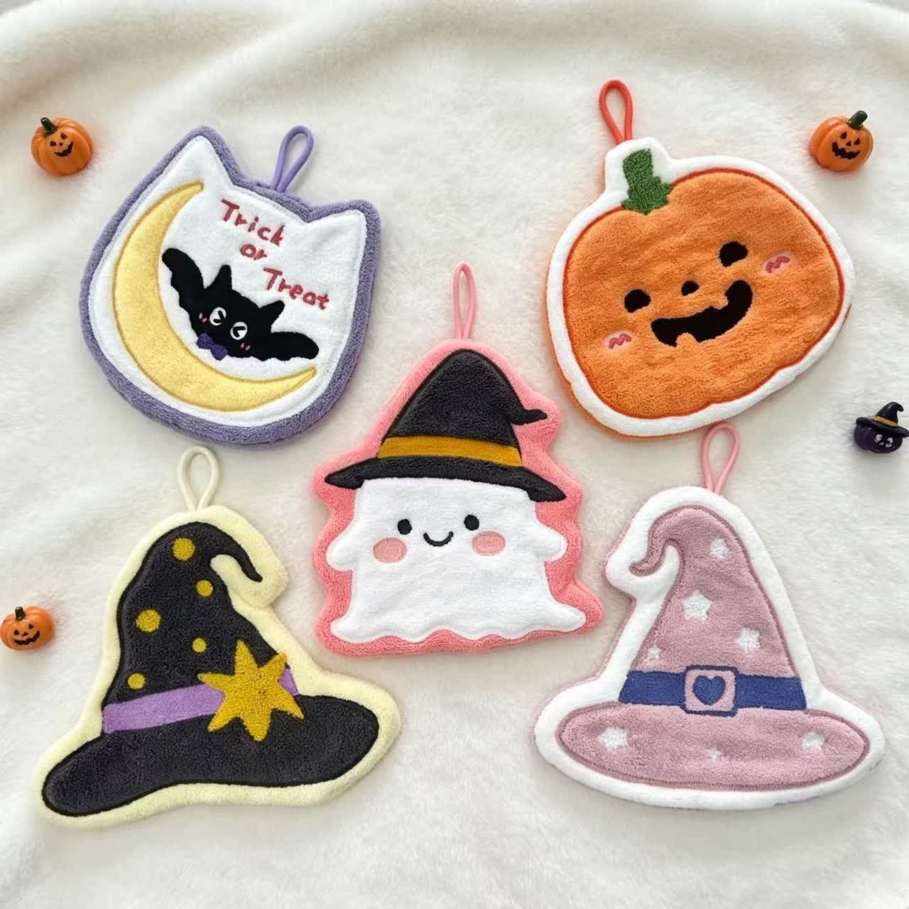 Asciugamano da appendere in pile per Halloween - Set (5 modelli) - 5 pezzi - image 0
