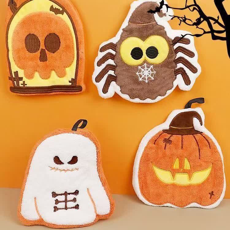 Asciugamano da appendere in pile con motivo Halloween Element - Set di 4 modelli - 4 pezzi - image 0