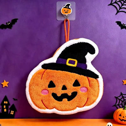 Simpatico asciugamano da appendere a tema Halloween. - Zucca - 5 pezzi - image 5