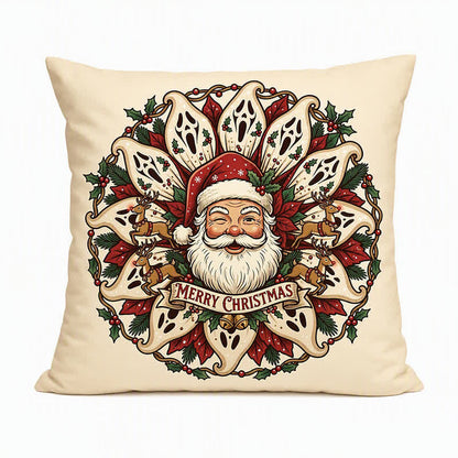 Cuscino decorativo di peluche a forma di Babbo Natale inquietante - image 2