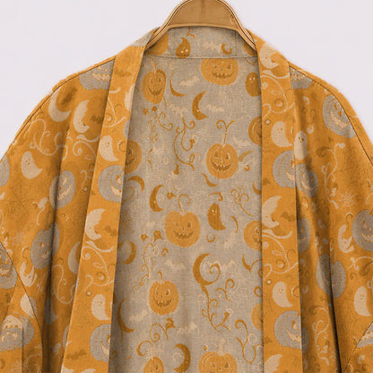 Kimono di Halloween con zucche e fantasmi - image 3