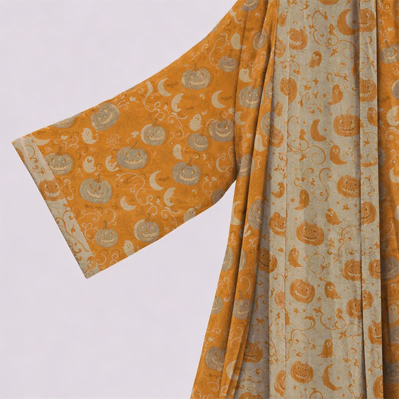 Kimono di Halloween con zucche e fantasmi - image 2