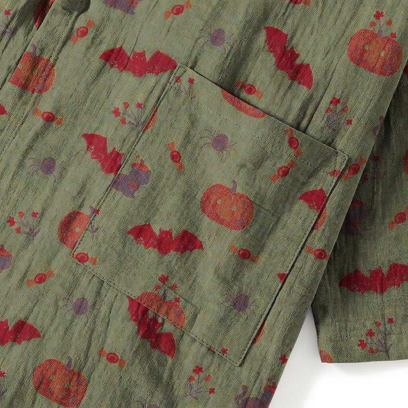 Set pigiama in cotone con zucca e pipistrello di Halloween - image 16