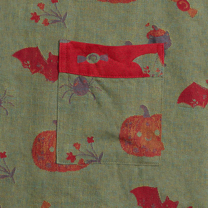 Kimono in cotone con stampa zucca e gatto di Halloween - image 11