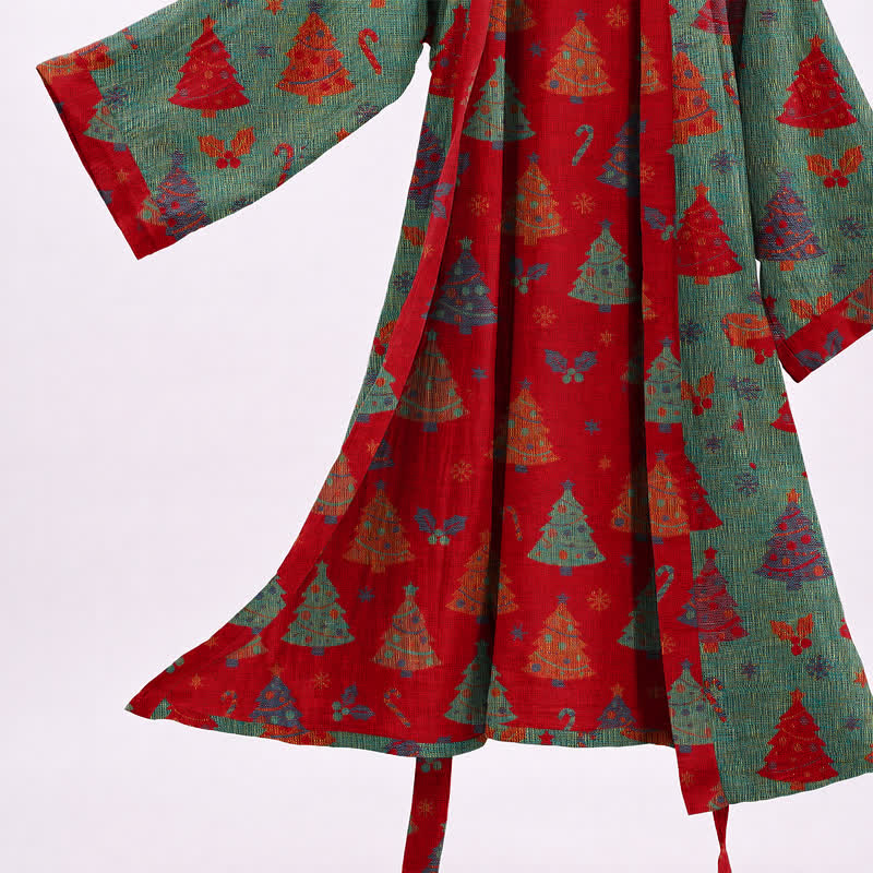 Kimono in garza di cotone a forma di albero di Natale - image 10