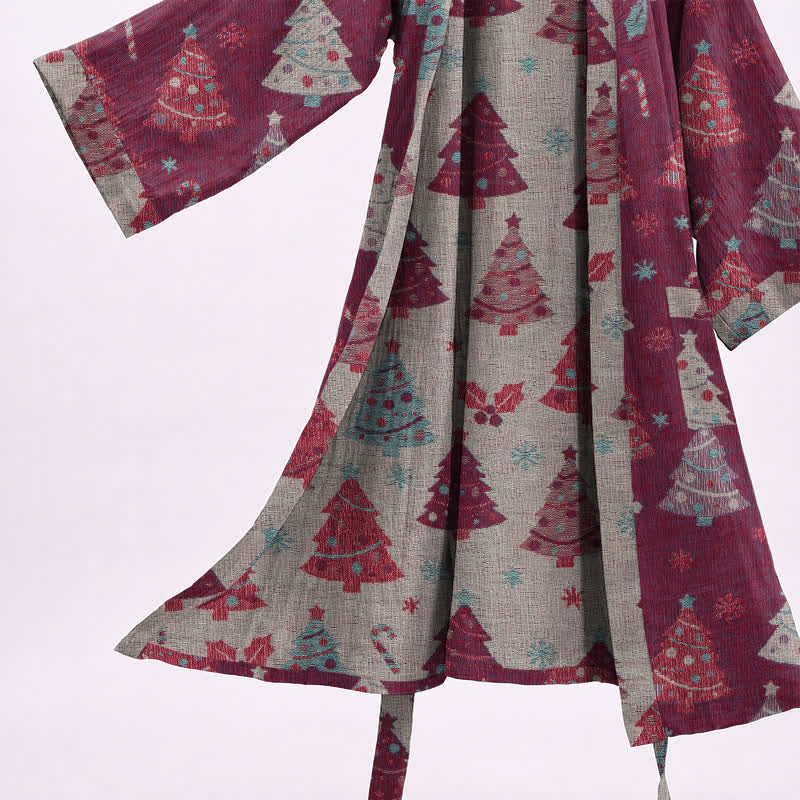 Kimono in garza di cotone a forma di albero di Natale - image 16