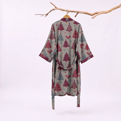 Kimono in garza di cotone a forma di albero di Natale - image 19