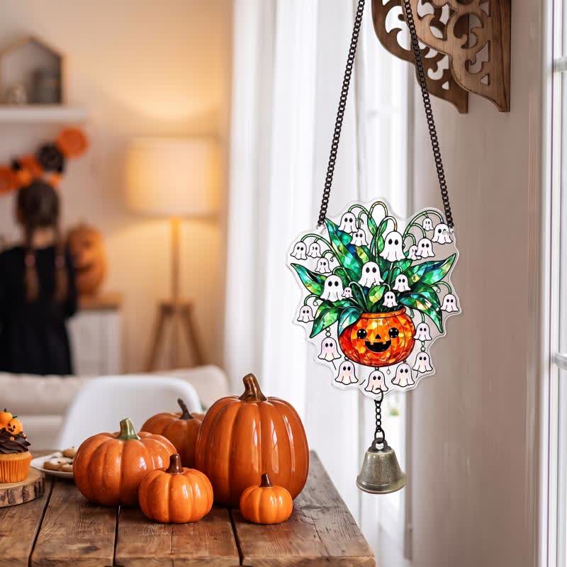 Decorazione acchiappasole di Halloween in acrilico con campanellino - image 3