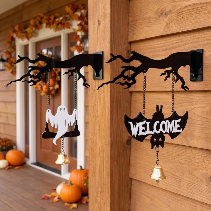 Decorazione di Halloween a forma di ramo d'albero spettrale da appendere - Set di 2 modelli - 4 pezzi - 3" L x 50cm x 50cm L - image 0